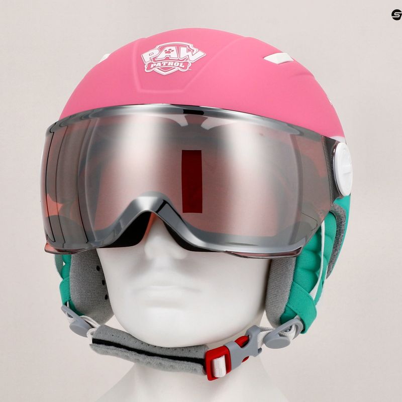 Kask narciarski dziecięcy HEAD Maja Visor Paw Jr pink/silver red 8