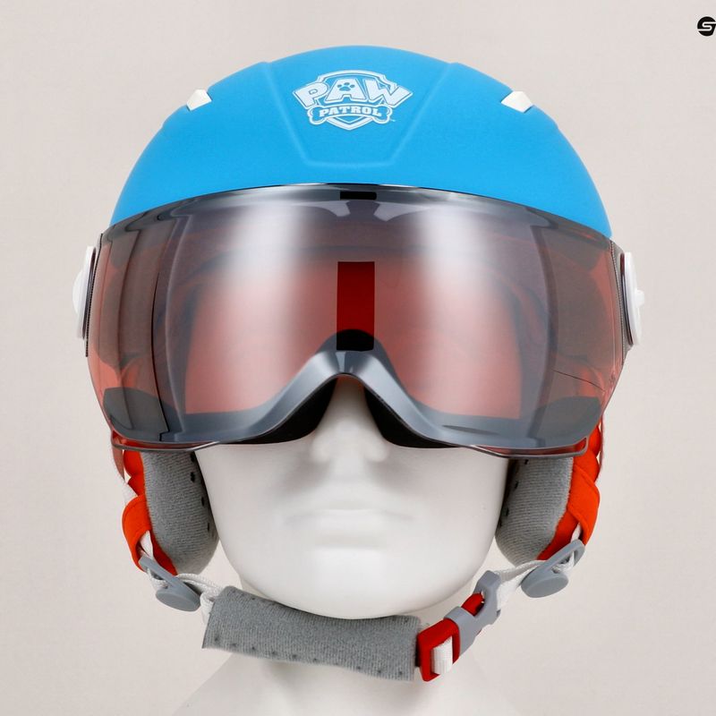 Kask narciarski dziecięcy HEAD Mojo Visor Paw Jr blue/silver red 8