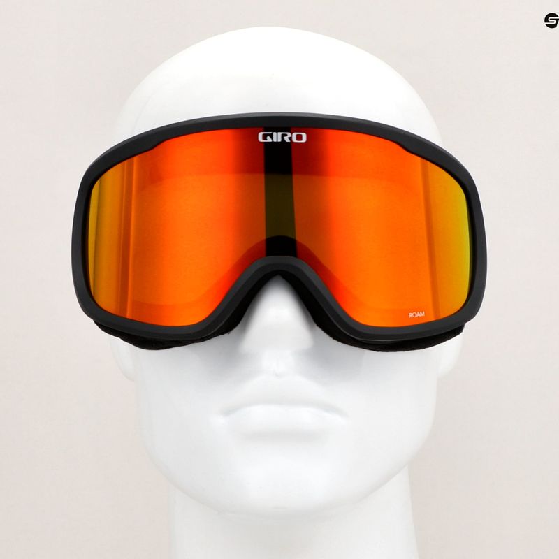 Gogle narciarskie Giro Roam black wordmark/amber scarlet/yellow 7
