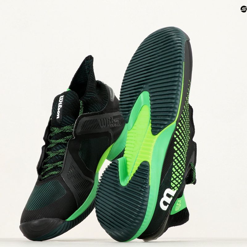 Buty do tenisa męskie Wilson Kaos Rapide STF black/green 9