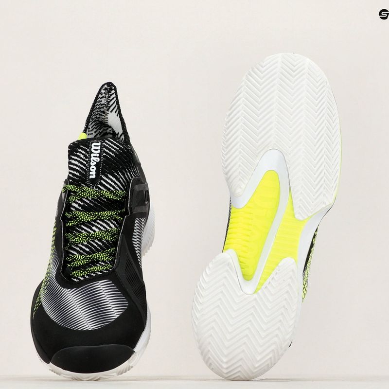 Buty do tenisa męskie Wilson Kaos Rapide STF Clay white/black/safety yellow 9