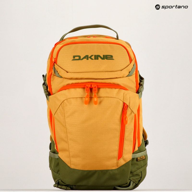 Plecak snowboardowy damski Dakine Heli Pro 20 l mustard seed 8