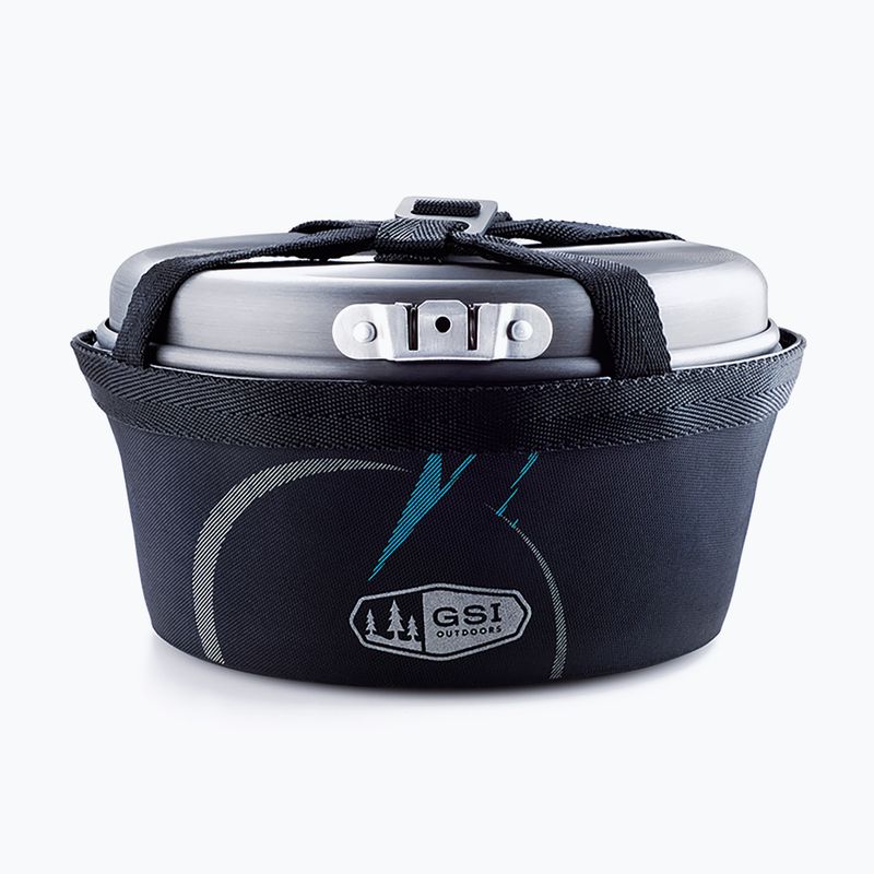 Zestaw garnków GSI Outdoors Pinnacle Base Camper Small anodized 2
