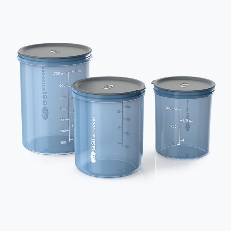 Zestaw pojemników turystycznych GSI Outdoors Infinity Storage transparent