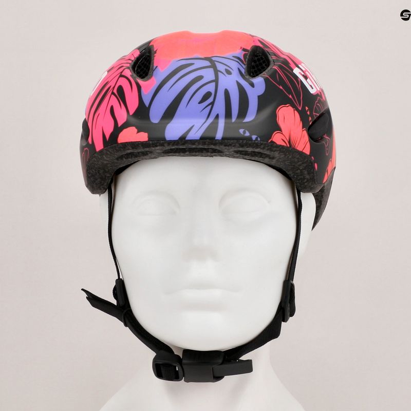 Kask rowerowy dziecięcy Giro Scamp Integrated Mips Jr matte black floral 12