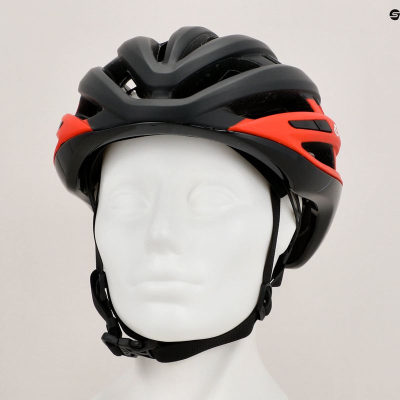 Kask rowerowy Giro Agilis matte black bright red 11