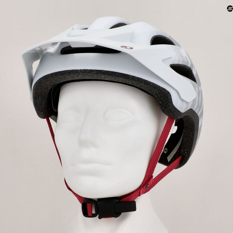 Kask rowerowy dziecięcy Giro Fixture II Integrated MIPS matte white pearl white ripple fade 11