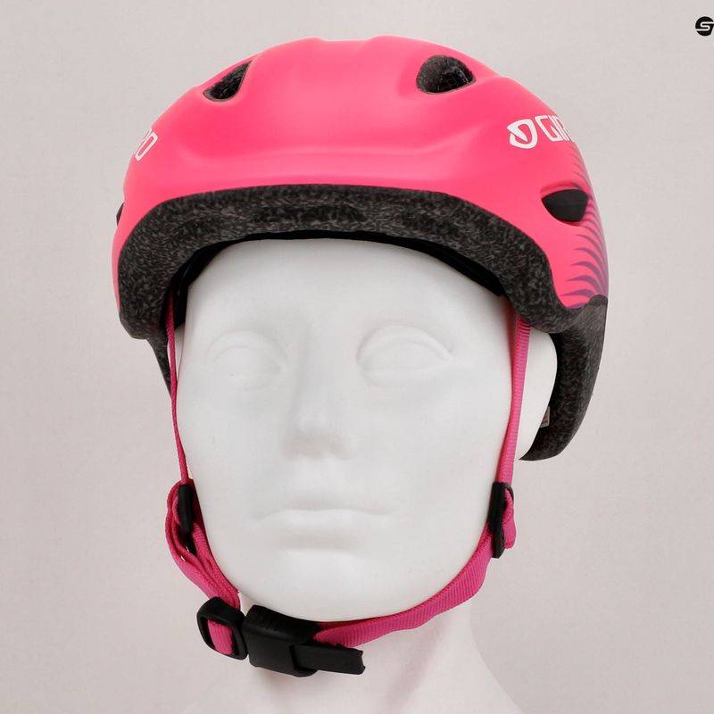 Kask rowerowy dziecięcy Giro Scamp Integrated Mips Jr matte pink/purple fade 8