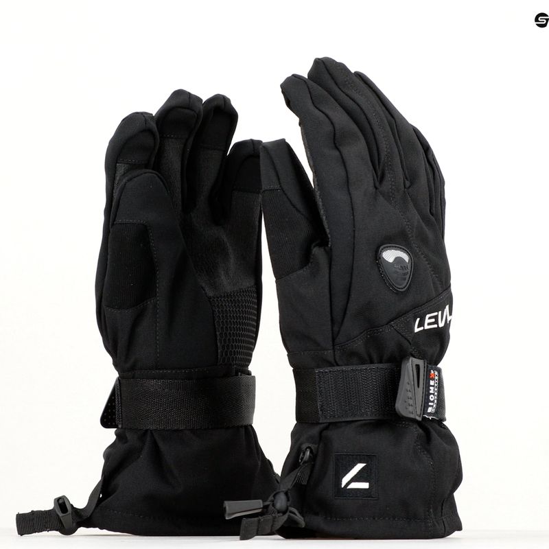 Rękawice snowboardowe dziecięce Level Fly black 8