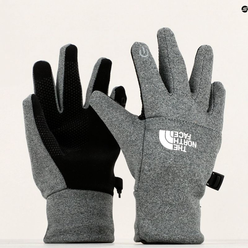 Rękawiczki trekkingowe dziecięce The North Face Recycled Etip medium grey heather 11