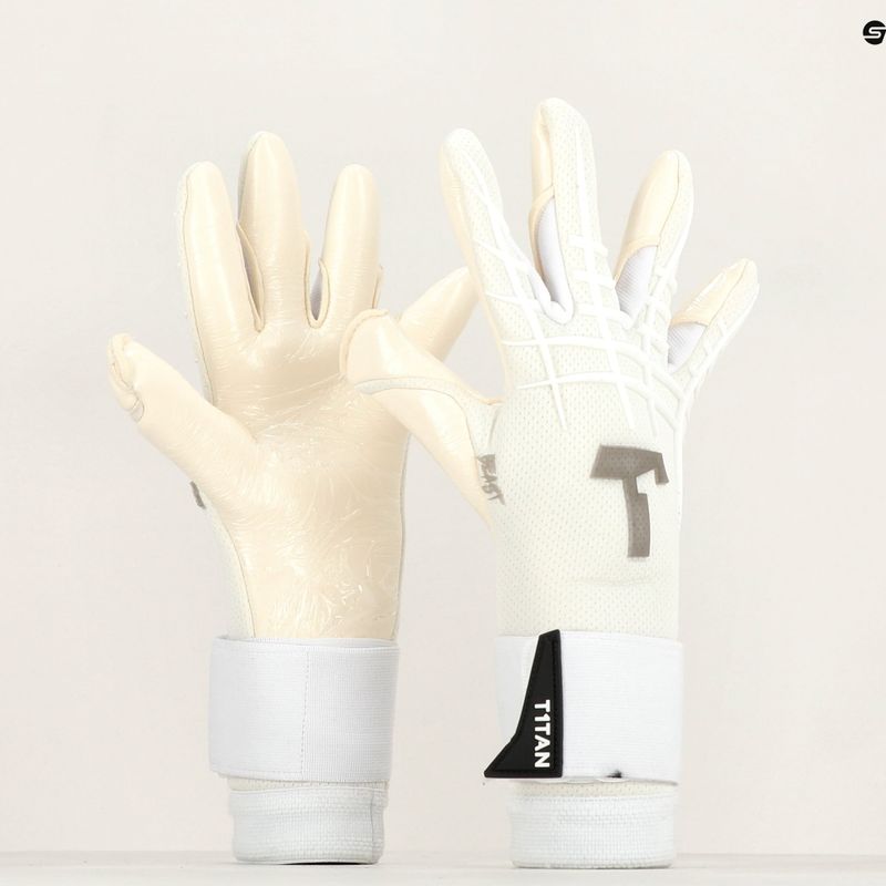 Rękawice bramkarskie T1TAN White Beast 3.0 white 9