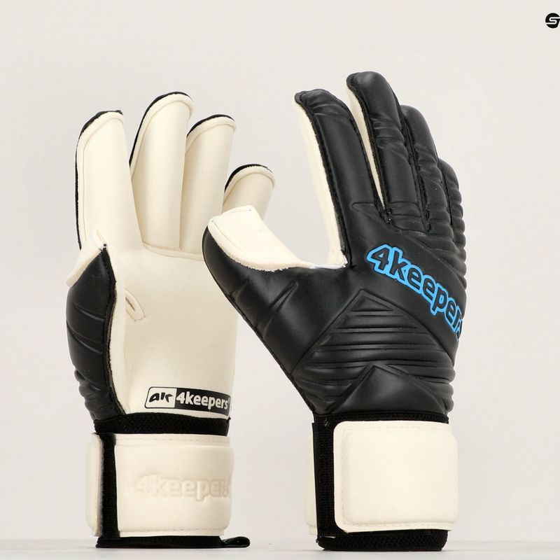 Rękawice bramkarskie dziecięce 4keepers Retro IV Black RF czarne 10