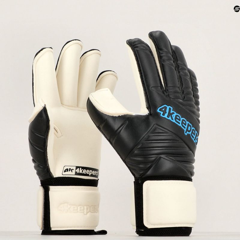 Rękawice bramkarskie dziecięce 4keepers Retro IV Black RF czarny 10