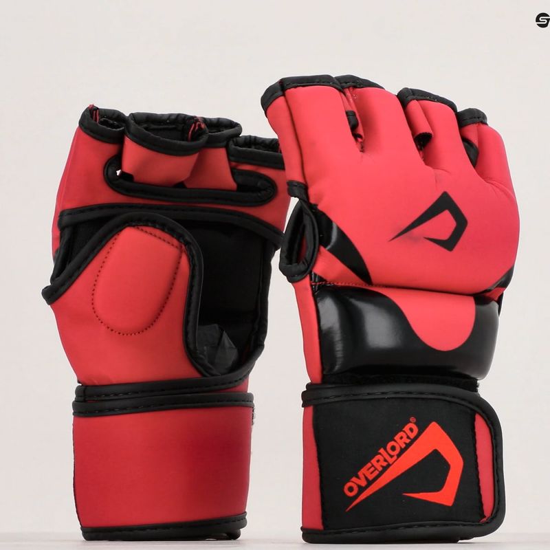 Rękawice grapplingowe Overlord X-MMA czerwone 8