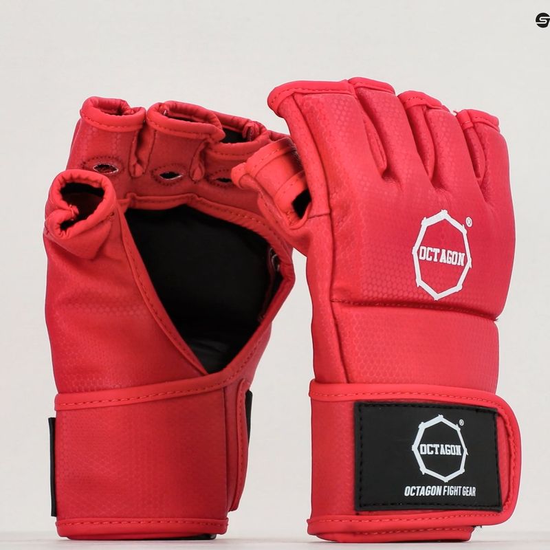 Rękawice grapplingowe Octagon Kevlar MMA red 7