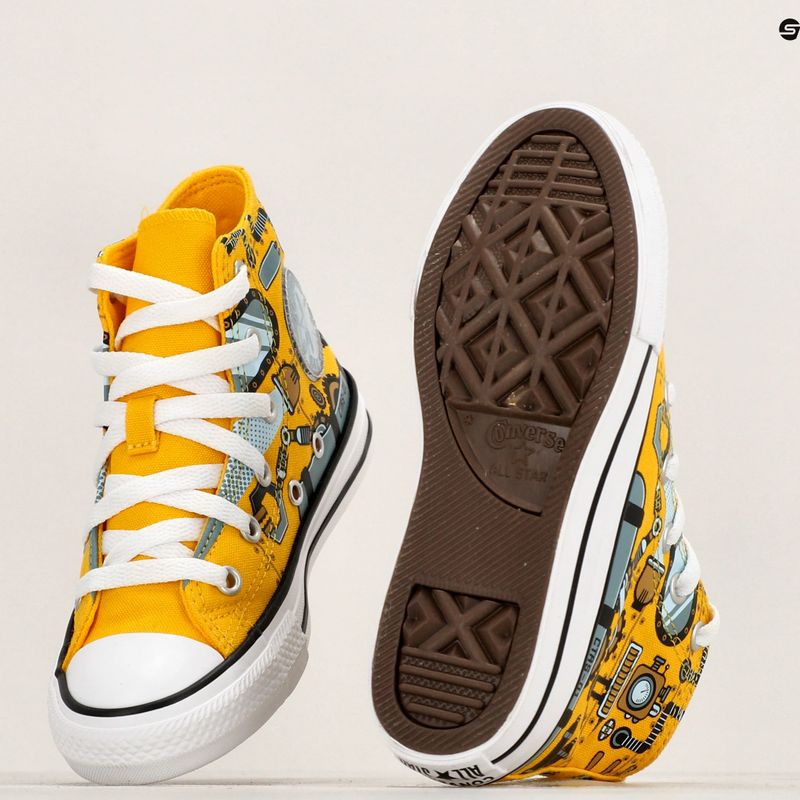 Trampki dziecięce Converse Chuck Taylor All Star Summer Submarines Hi A03576C amarillo/aqua mist 9