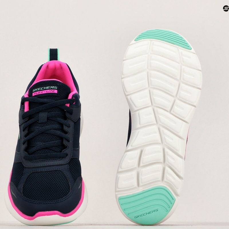 Buty damskie SKECHERS Flex Appeal 5.0 Fresh Touch navy leather/mesh/hot pink/mint 8