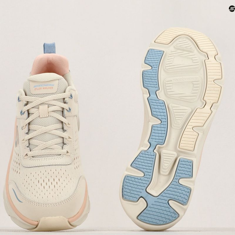 Buty damskie SKECHERS D'Lux Walker 2.0 Daisy Doll beige/mesh/pink/blue 8