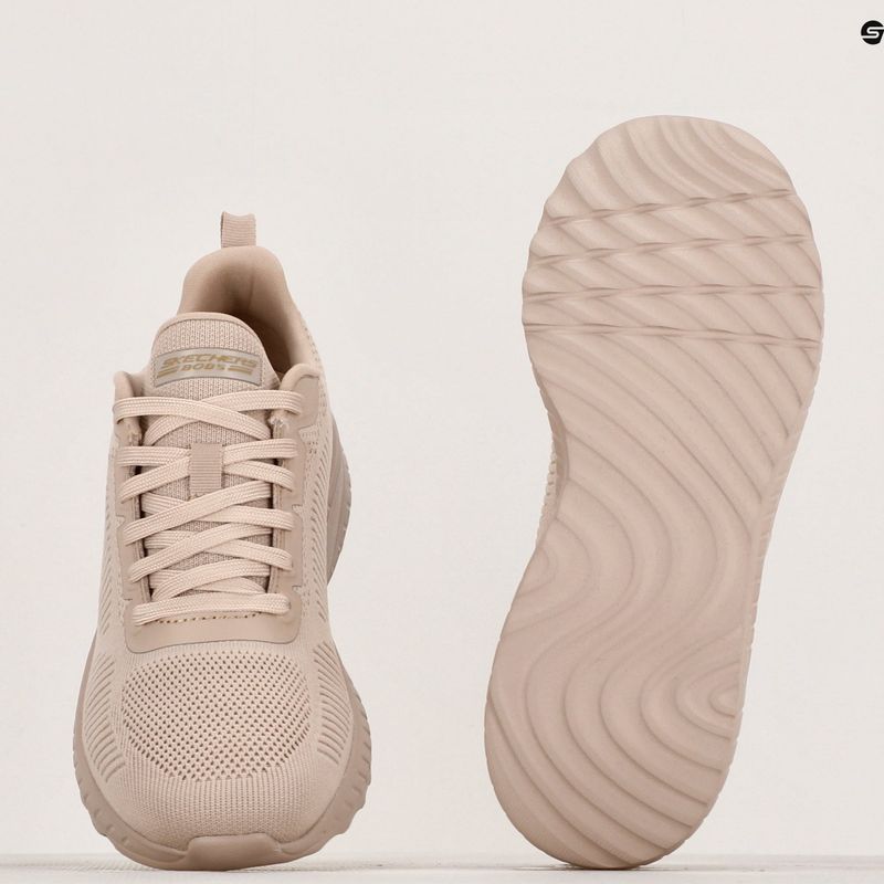 Buty damskie SKECHERS Bobs Squad Chaos Face Off beige 8