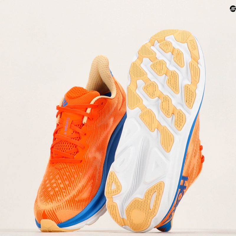 Buty do biegania męskie HOKA Clifton 9 Wide vibrant orange/impala 9