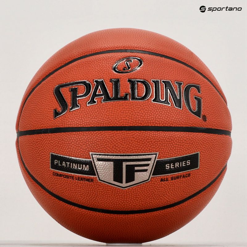 Piłka do koszykówki Spalding Platinum TF pomarańczowa rozmiar 7 5