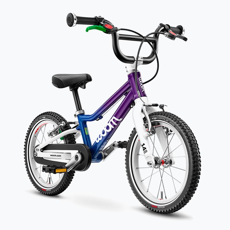Rower dziecięcy woom 2 + Nóżka Leggie S cosmic blurple 3