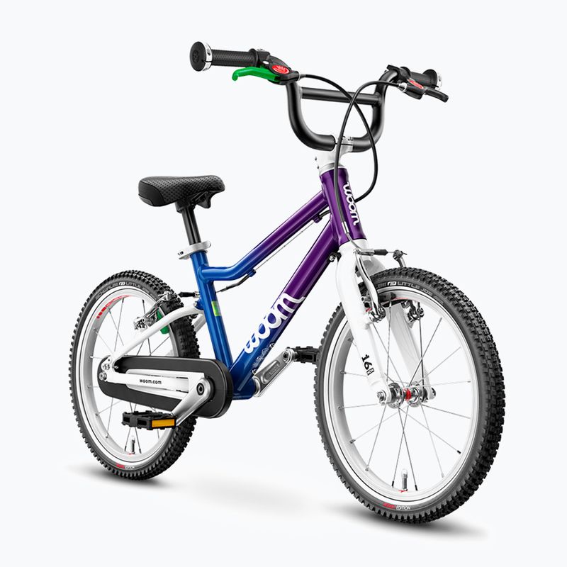 Rower dziecięcy woom 3 + Nóżka Leggie S cosmic bluerple 2