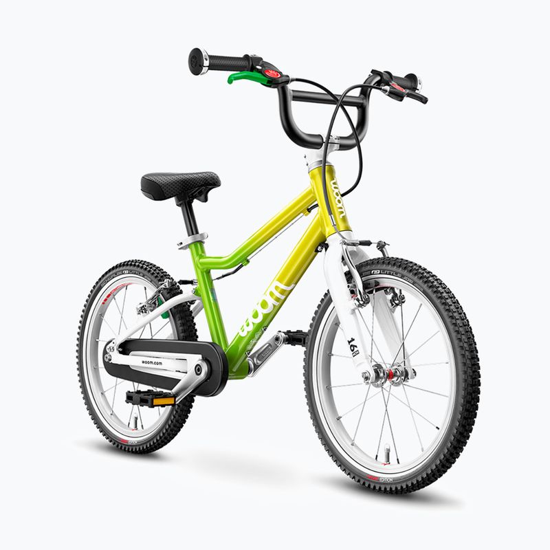 Rower dziecięcy woom 3 + Nóżka Leggie S atomic neon