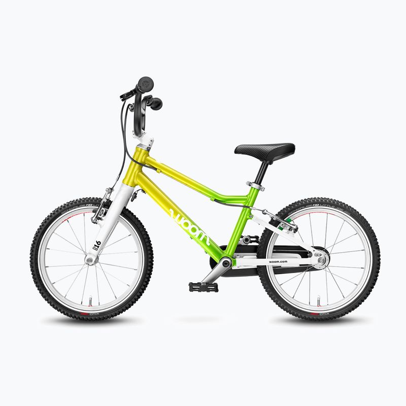 Rower dziecięcy woom 3 + Nóżka Leggie S atomic neon 3