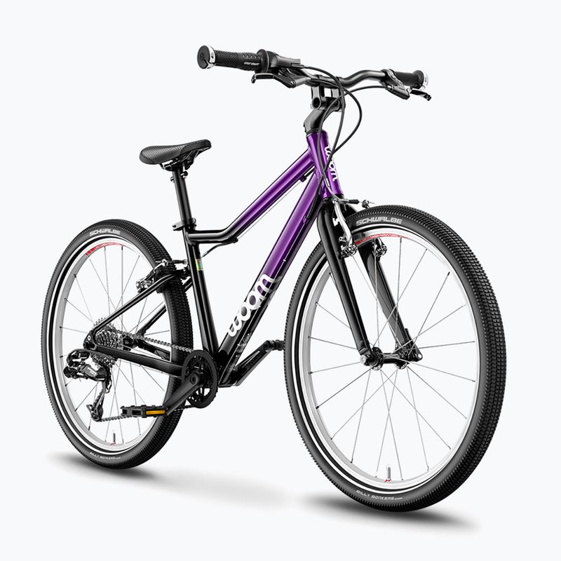 Rower dziecięcy woom 5 + Nóżka Leggie M purple twilight 2