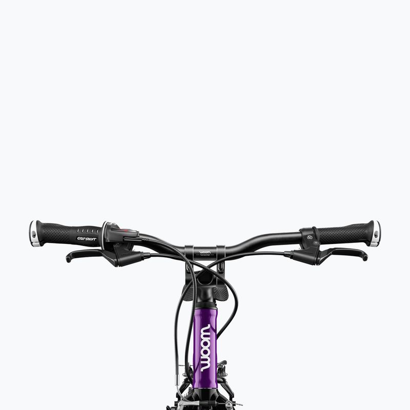 Rower dziecięcy woom 5 + Nóżka Leggie M purple twilight 4
