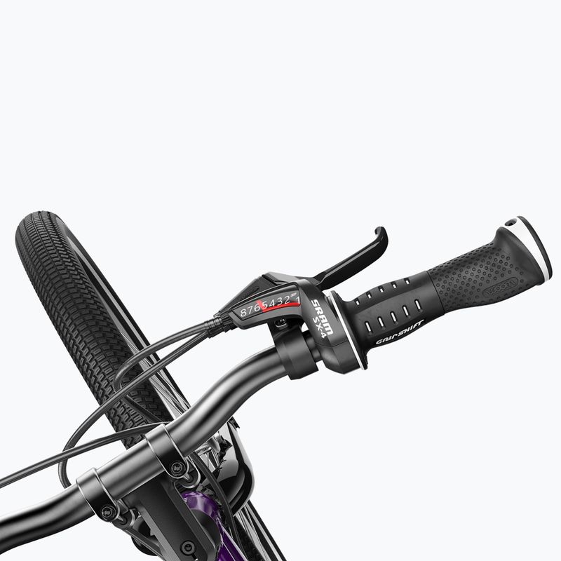 Rower dziecięcy woom 5 + Nóżka Leggie M purple twilight 6
