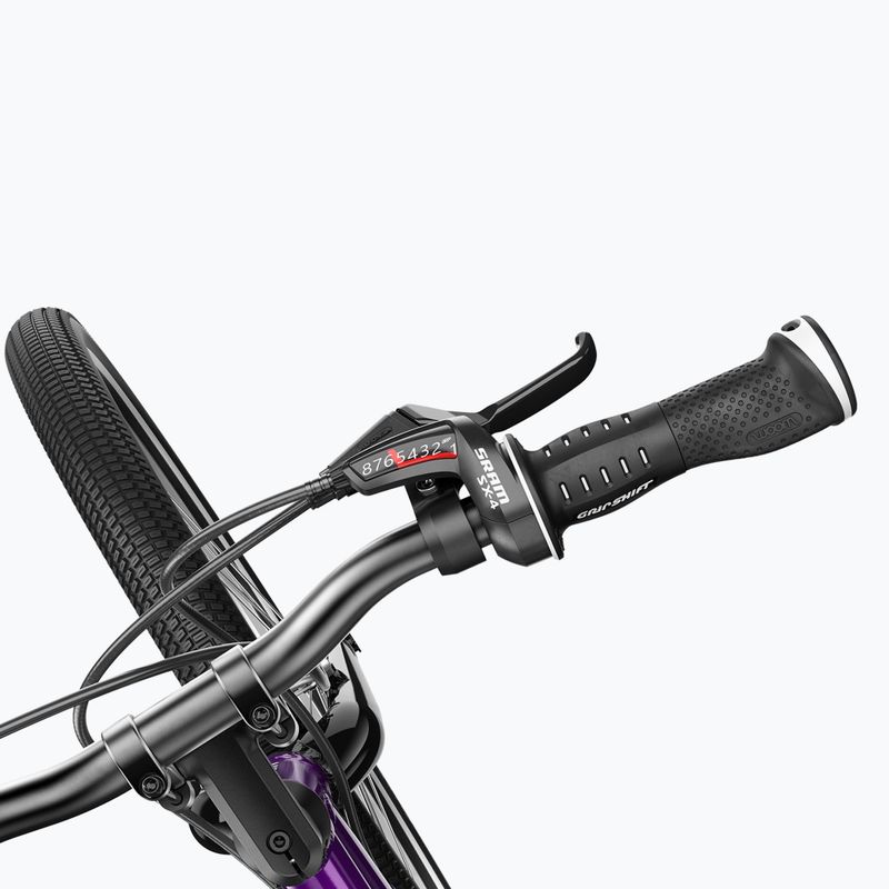 Rower młodzieżowy woom 6 + Nóżka Leggie L purple twilight 6