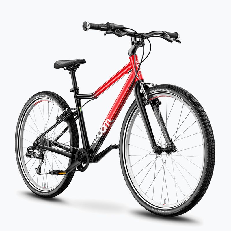 Rower młodzieżowy woom 6 + Nóżka Leggie L red eclipse 3