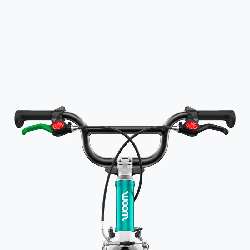 Rower dziecięcy woom GO 3 Automagic metallic turquoise 4