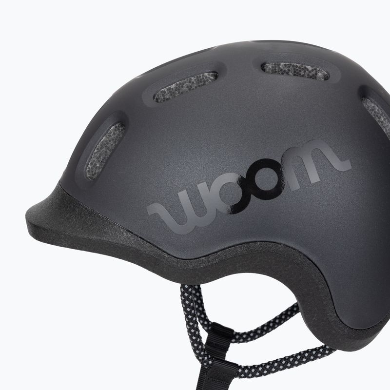 Kask rowerowy dziecięcy woom Ready charcoal metallic 7