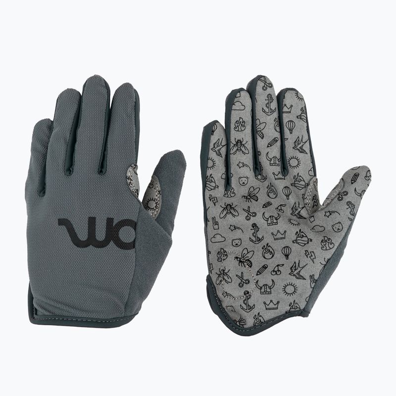 Rękawiczki rowerowe dziecięce woom Tens grey