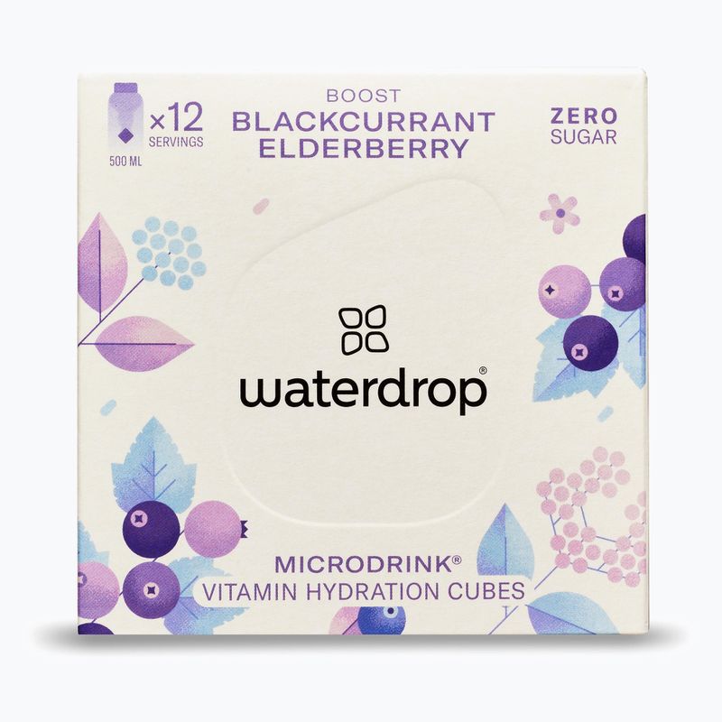 Napój izotoniczny waterdrop Microdrink Boost 12 kostek blackurrant/ eldelberry 2