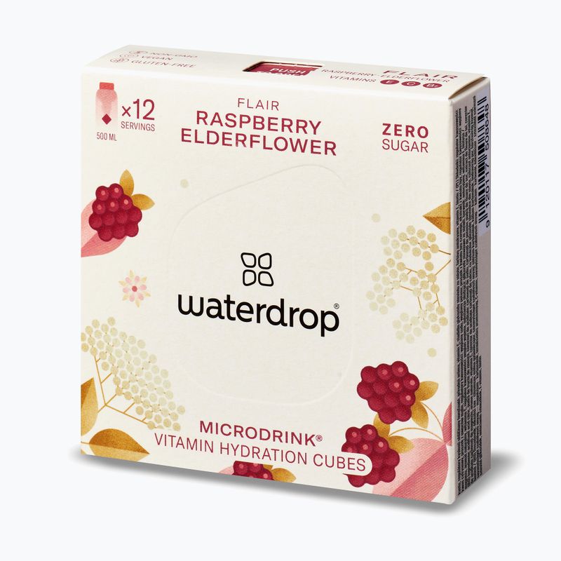 Napój izotoniczny waterdrop Microdrink Flair 12 kostek raspberry/ elderflower 2