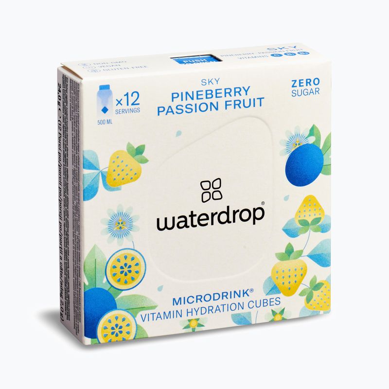 Napój izotoniczny waterdrop Microdrink Sky 12 kostek pineberry passion fruit 2