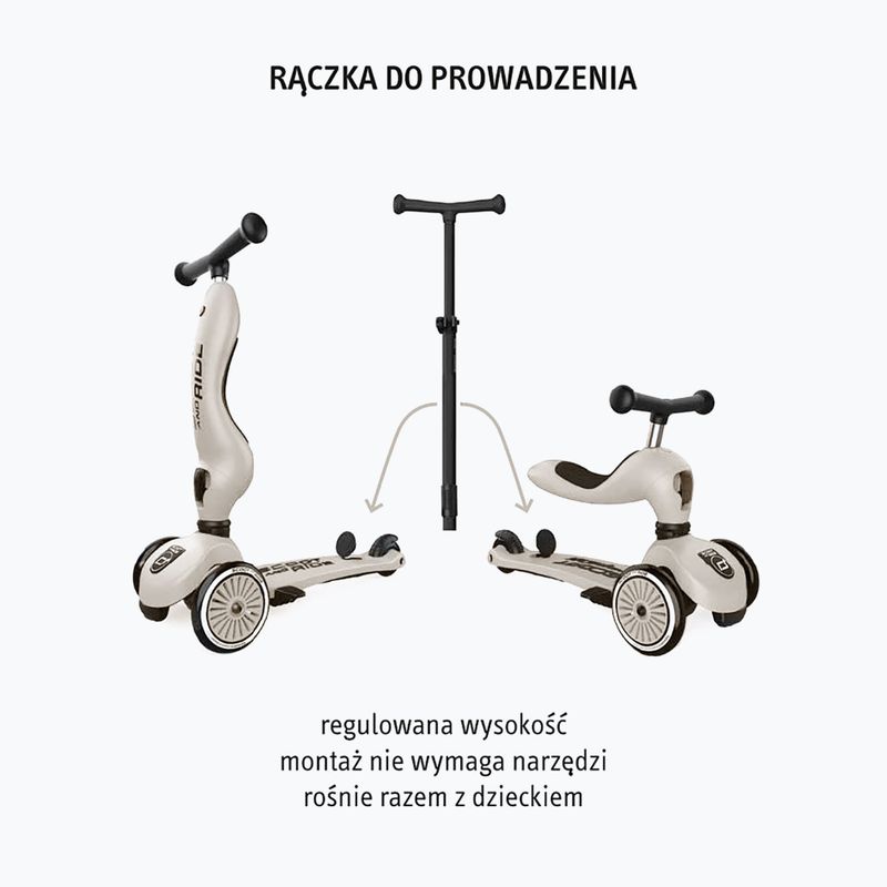 Hulajnoga trójkołowa dziecięca Scoot & Ride Highwaykick 1 Push And Go ash 6