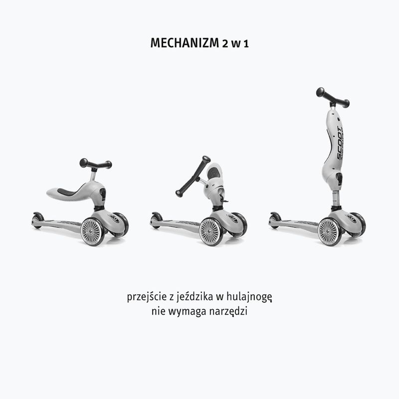 Hulajnoga trójkołowa dziecięca Scoot & Ride Highwaykick 1 Push And Go ash 8