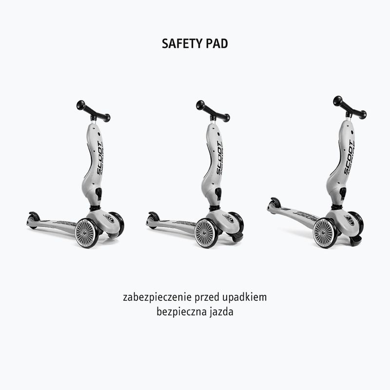 Hulajnoga trójkołowa dziecięca Scoot & Ride Highwaykick 1 Push And Go ash 9