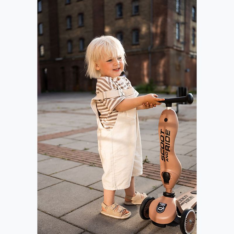 Hulajnoga trójkołowa dziecięca Scoot & Ride Highwaykick 1 Push And Go mocha 16