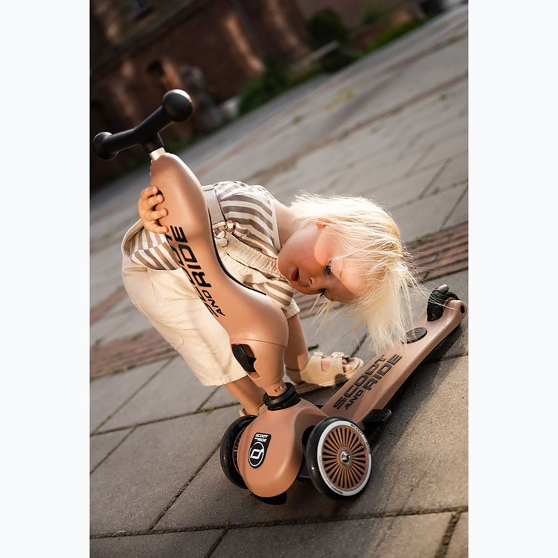 Hulajnoga trójkołowa dziecięca Scoot & Ride Highwaykick 1 Push And Go mocha 22