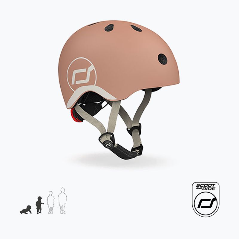 Kask dziecięcy Scoot & Ride XXS-S mocha 7