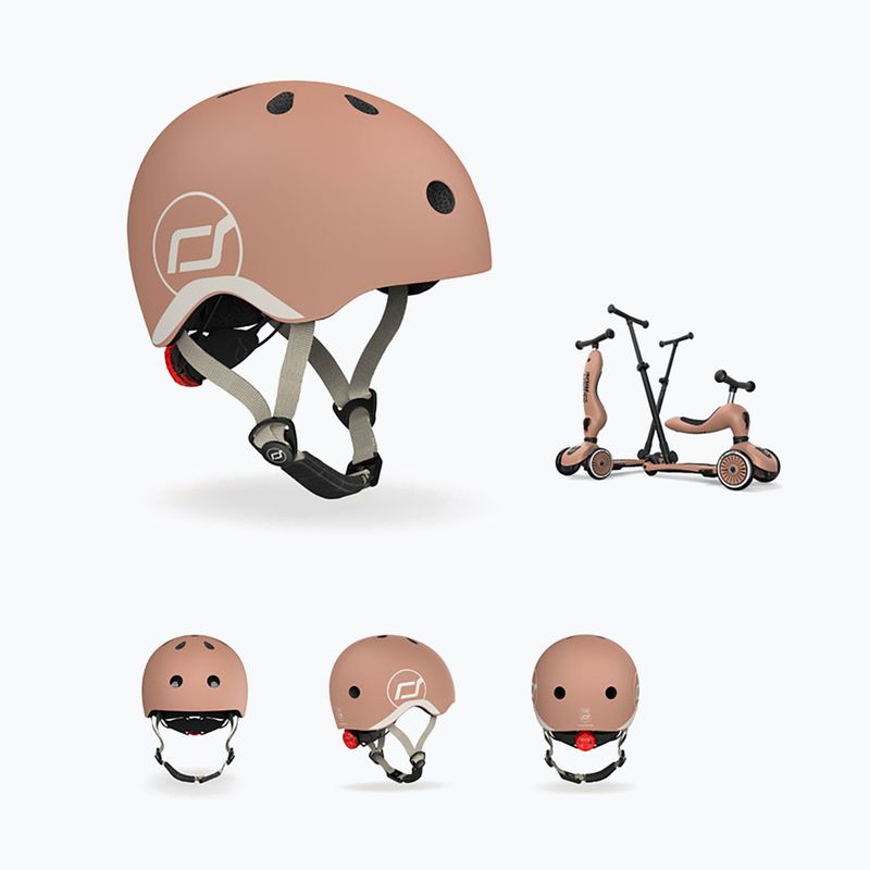 Kask dziecięcy Scoot & Ride XXS-S mocha 8