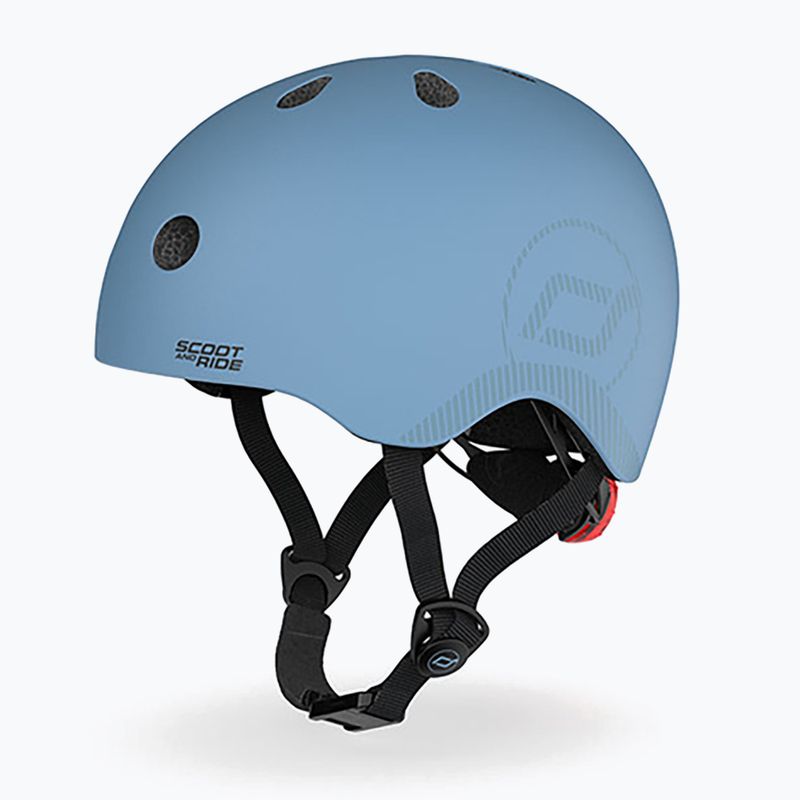 Kask dziecięcy Scoot & Ride M-L steel 3