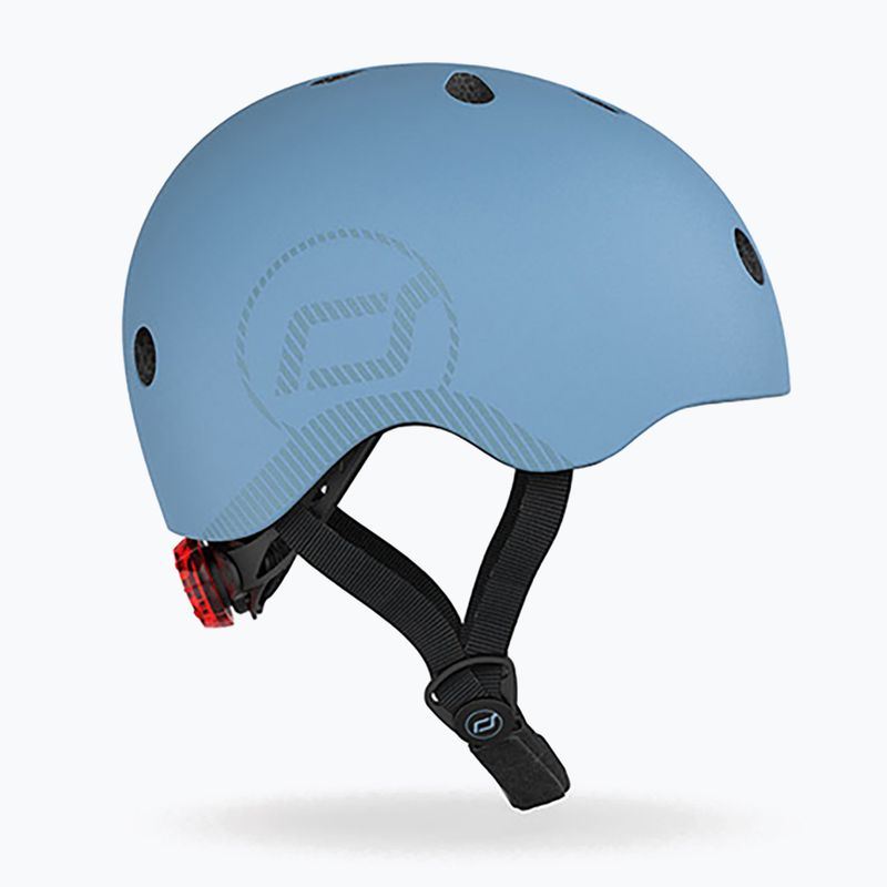 Kask dziecięcy Scoot & Ride M-L steel 6