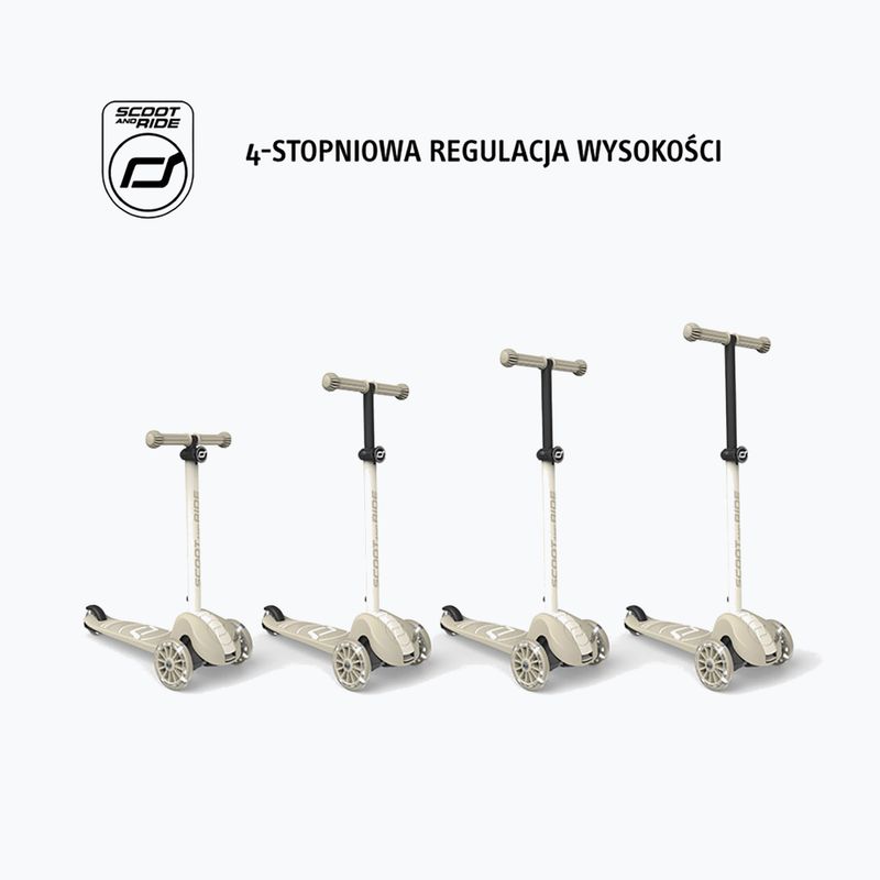 Hulajnoga trójkołowa dziecięca Scoot & Ride Highwaykick 3S 2w1 LED ash 4